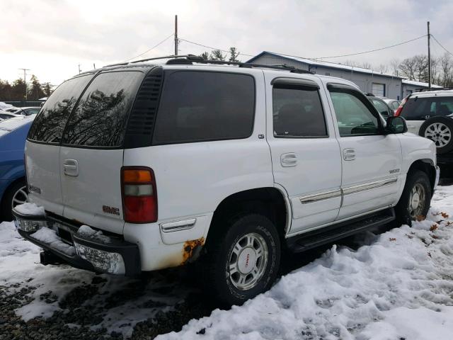 1GKEK13V51J260052 - 2001 GMC YUKON WHITE photo 4