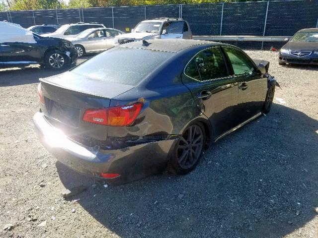 JTHBK262572041602 - 2007 LEXUS IS 250 BLACK photo 4