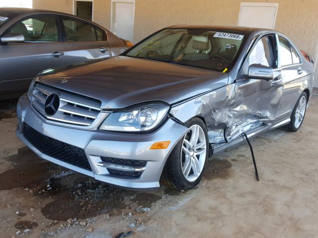 WDDGF4HB6DA776603 - 2013 MERCEDES-BENZ C 250 GRAY photo 2