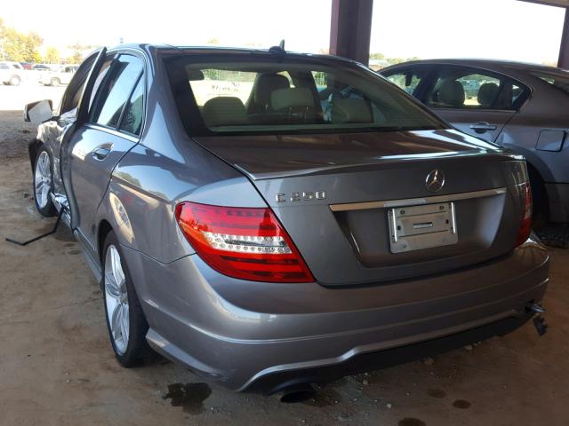 WDDGF4HB6DA776603 - 2013 MERCEDES-BENZ C 250 GRAY photo 3