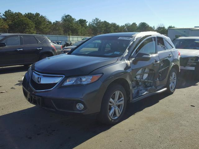 5J8TB4H59EL002240 - 2014 ACURA RDX TECHNO GRAY photo 2