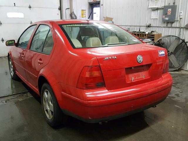 3VWSA29M0XM040090 - 1999 VOLKSWAGEN JETTA GLS RED photo 3