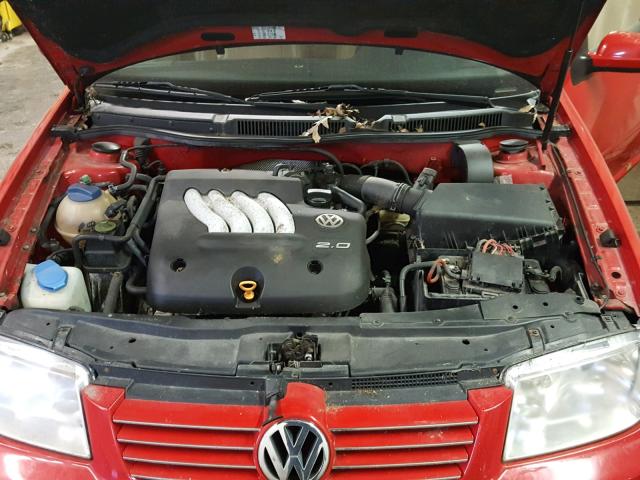 3VWSA29M0XM040090 - 1999 VOLKSWAGEN JETTA GLS RED photo 7