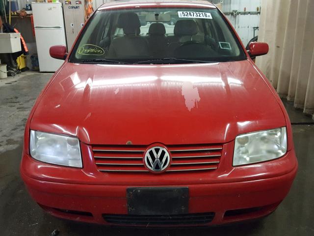 3VWSA29M0XM040090 - 1999 VOLKSWAGEN JETTA GLS RED photo 9