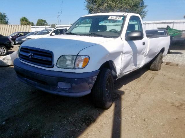 5TBJN32152S331744 - 2002 TOYOTA TUNDRA WHITE photo 2