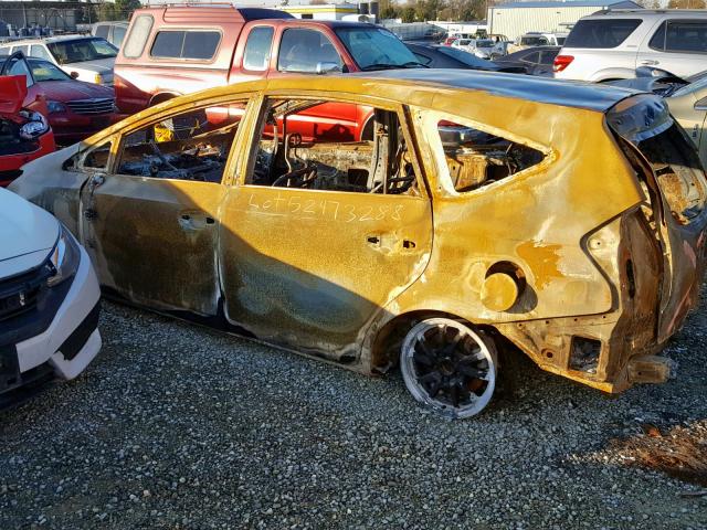 JTDZN3EU5E3366693 - 2014 TOYOTA PRIUS V BURN photo 10