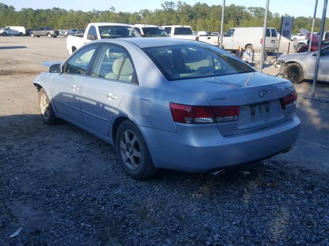 5NPEU46F26H069863 - 2006 HYUNDAI SONATA GLS SILVER photo 3