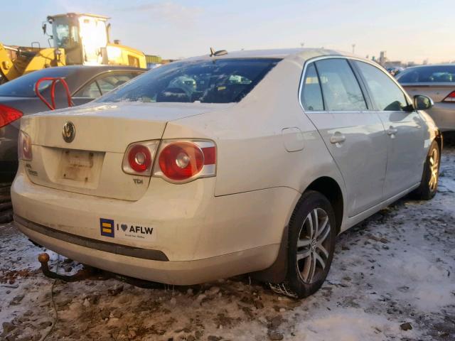 3VWST71K76M798850 - 2006 VOLKSWAGEN JETTA TDI WHITE photo 4