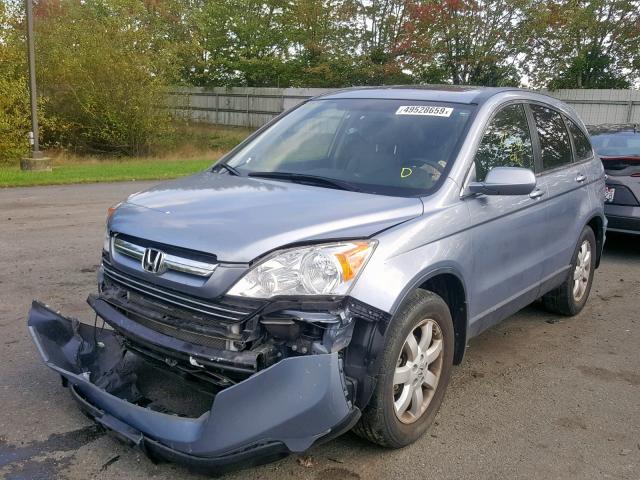 JHLRE48738C062250 - 2008 HONDA CR-V EXL BLUE photo 2