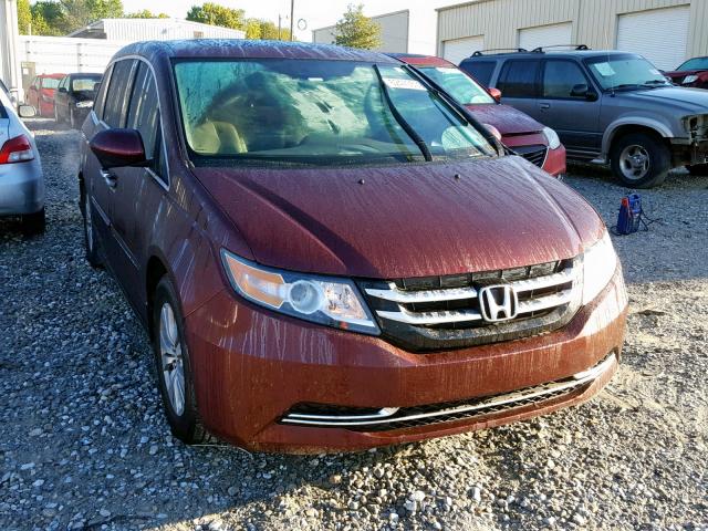 5FNRL5H63GB057700 - 2016 HONDA ODYSSEY EX MAROON photo 1