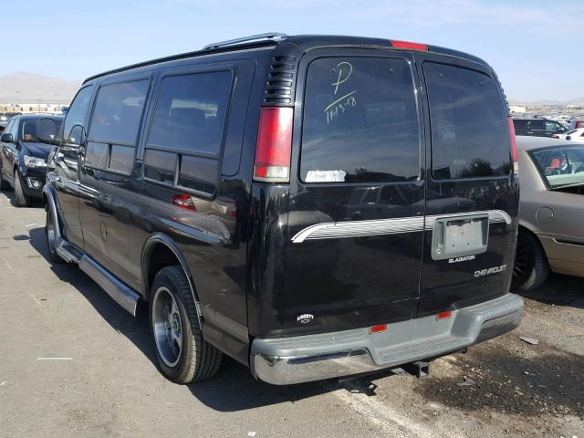 1GBFG15RXW1095614 - 1998 CHEVROLET EXPRESS G1 BLACK photo 3