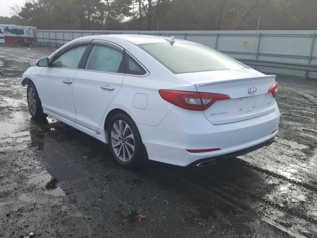 5NPE34AF3HH496529 - 2017 HYUNDAI SONATA SPO WHITE photo 3