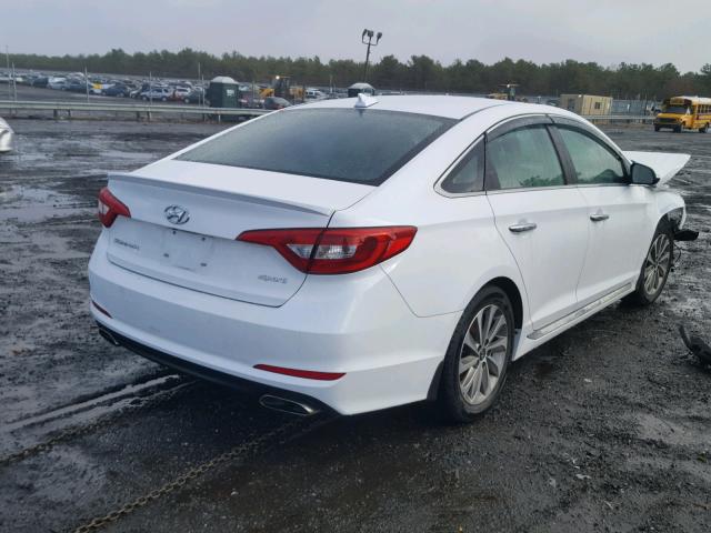 5NPE34AF3HH496529 - 2017 HYUNDAI SONATA SPO WHITE photo 4