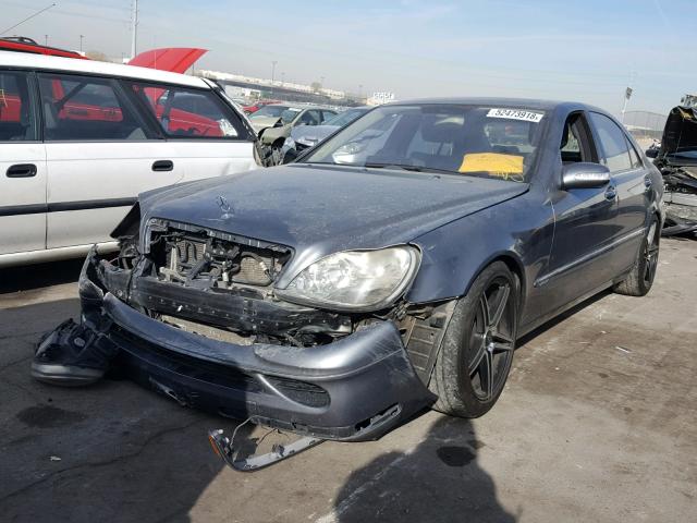 WDBNG76J55A450396 - 2005 MERCEDES-BENZ S 600 GRAY photo 2