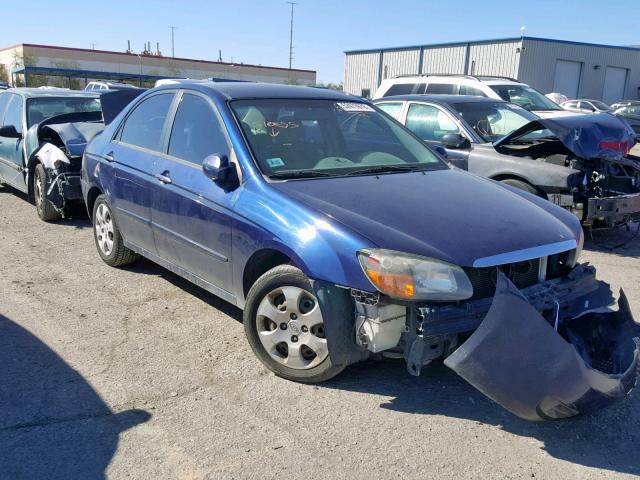 KNAFE222095592776 - 2009 KIA SPECTRA EX BLUE photo 1