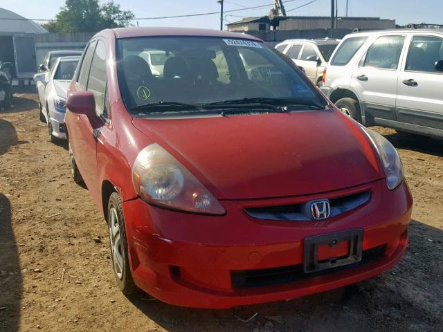 JHMGD38458S036616 - 2008 HONDA FIT RED photo 1