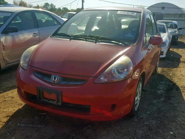 JHMGD38458S036616 - 2008 HONDA FIT RED photo 2