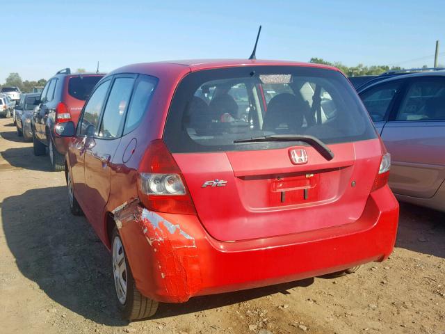 JHMGD38458S036616 - 2008 HONDA FIT RED photo 3