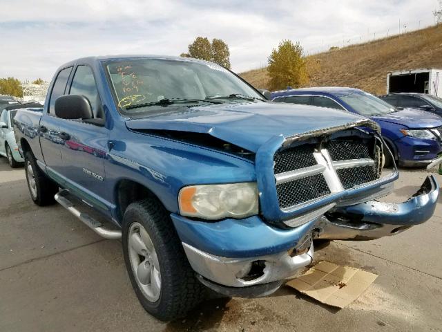 1D3HU18Z03J529812 - 2003 DODGE RAM 1500 S BLUE photo 1