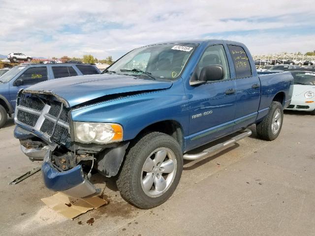 1D3HU18Z03J529812 - 2003 DODGE RAM 1500 S BLUE photo 2