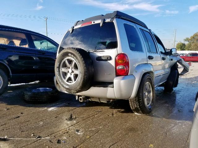 1J4GL38K92W365963 - 2002 JEEP LIBERTY RE SILVER photo 4