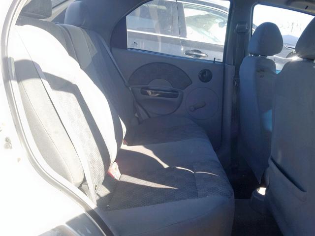 KL1TD52605B432414 - 2005 CHEVROLET AVEO BASE Күміс фото 6