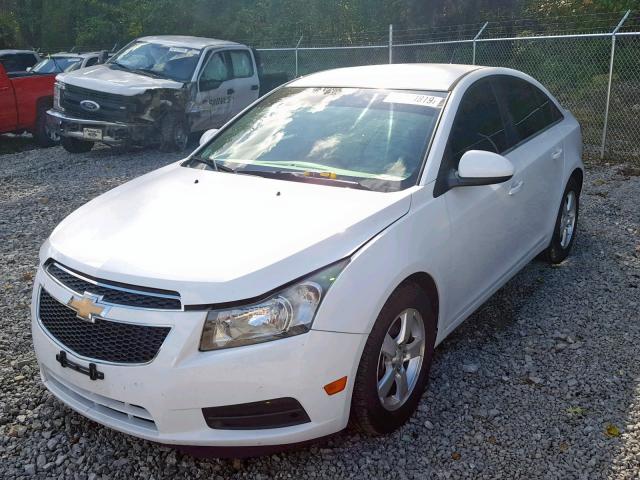 1G1PF5S95B7133779 - 2011 CHEVROLET CRUZE LT WHITE photo 2