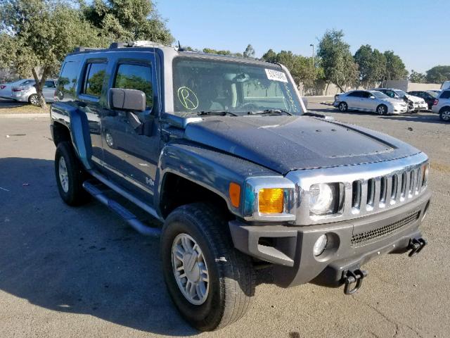 5GTDN13E578179351 - 2007 HUMMER H3 GREEN photo 1