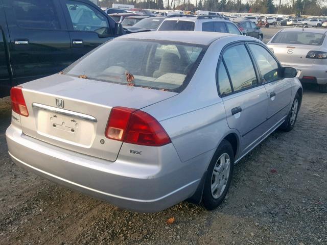 2HGES16142H550856 - 2002 HONDA CIVIC DX SILVER photo 4