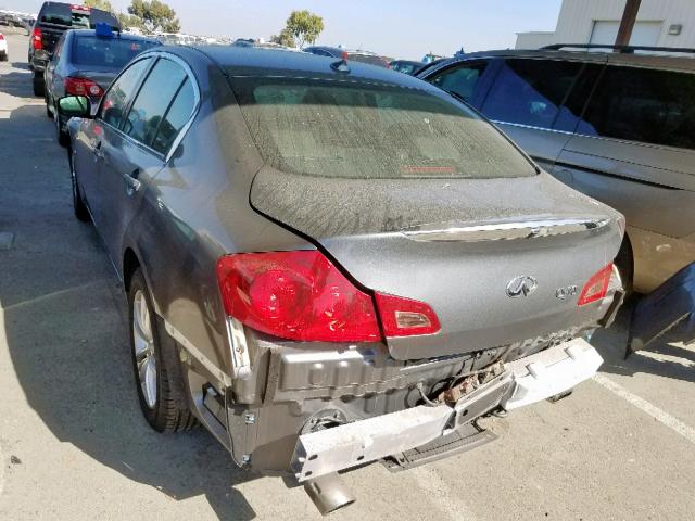 JN1CV6AR3FM522432 - 2015 INFINITI Q40 SILVER photo 3