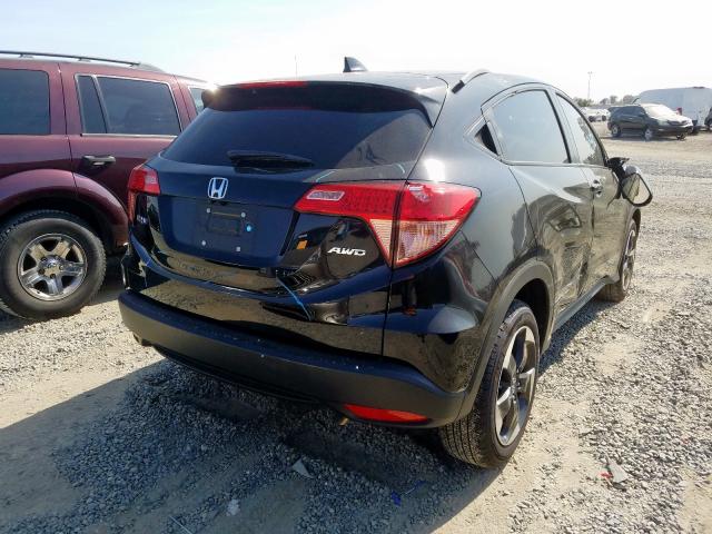 3CZRU6H58JM726213 - 2018 HONDA HR-V EX BLACK photo 4