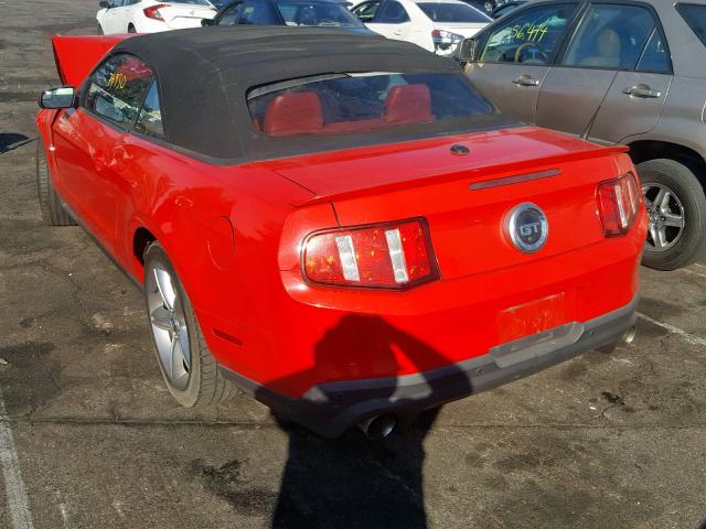 1ZVBP8FF6C5251608 - 2012 FORD MUSTANG GT RED photo 3