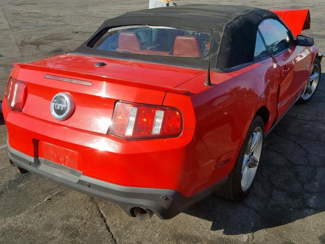 1ZVBP8FF6C5251608 - 2012 FORD MUSTANG GT RED photo 4