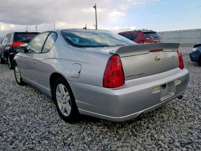 2G1WK161169305511 - 2006 CHEVROLET MONTE CARL ვერცხლისფერი ფოტო 3