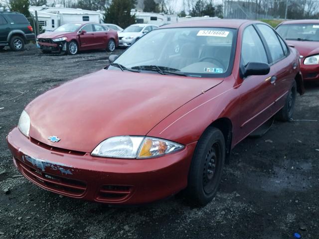 1G1JF524817261989 - 2001 CHEVROLET CAVALIER L ORANGE photo 2