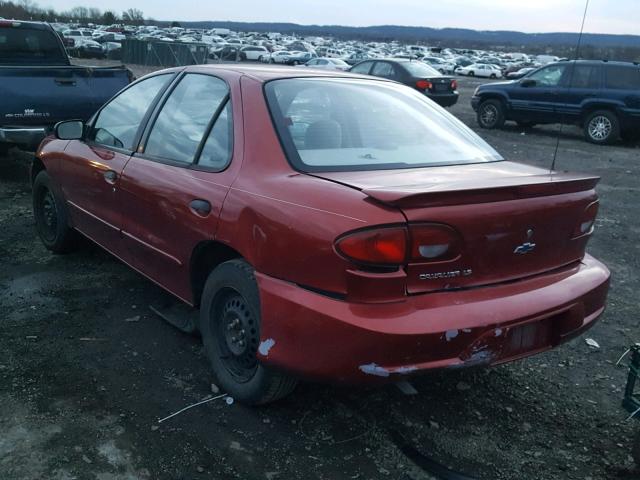 1G1JF524817261989 - 2001 CHEVROLET CAVALIER L ORANGE photo 3