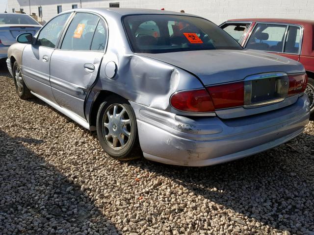 1G4HP52K34U240826 - 2004 BUICK LESABRE CU BLUE photo 3