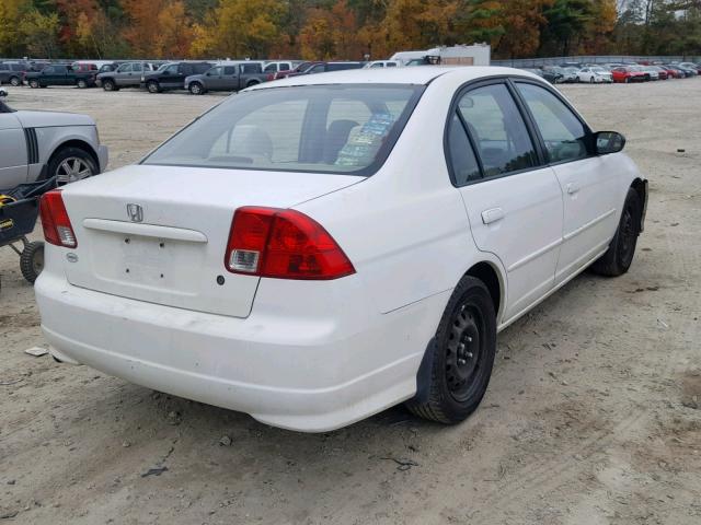 1HGES16574L000141 - 2004 HONDA CIVIC LX WHITE photo 4