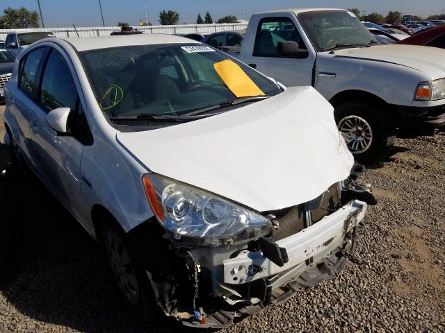 JTDKDTB37D1536059 - 2013 TOYOTA PRIUS C WHITE photo 1