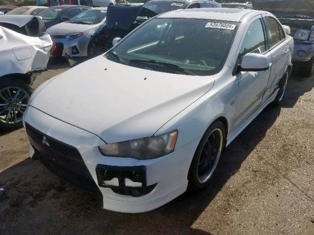 JA3AU86W89U021296 - 2009 MITSUBISHI LANCER GTS WHITE photo 2