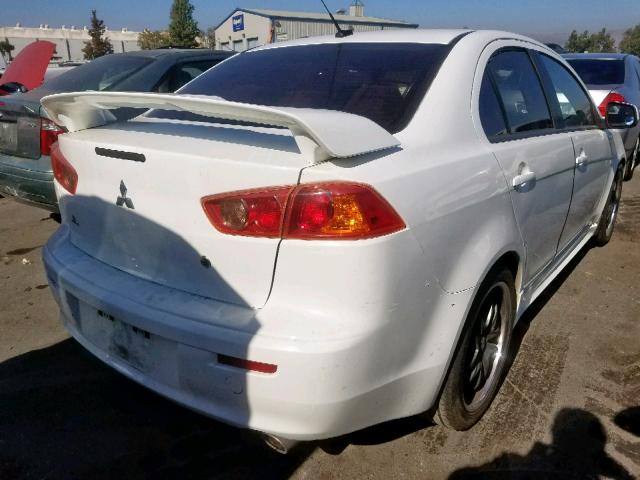 JA3AU86W89U021296 - 2009 MITSUBISHI LANCER GTS WHITE photo 4