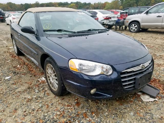 1C3EL55R44N356398 - 2004 CHRYSLER SEBRING LX BLACK photo 1