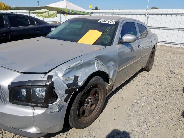 2B3CA3CVXAH222210 - 2010 DODGE CHARGER SX SILVER photo 9