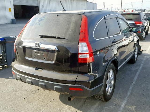 JHLRE48777C075050 - 2007 HONDA CR-V EXL BLACK photo 4