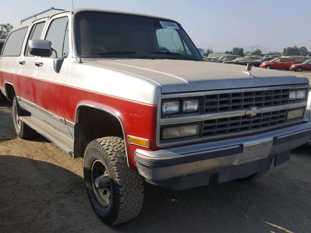 1GNEV16K0KF139459 - 1989 CHEVROLET SUBURBAN V SILVER photo 1