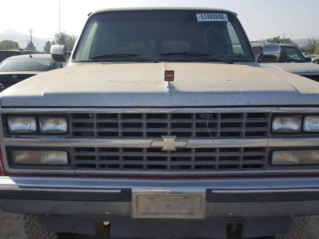 1GNEV16K0KF139459 - 1989 CHEVROLET SUBURBAN V SILVER photo 7