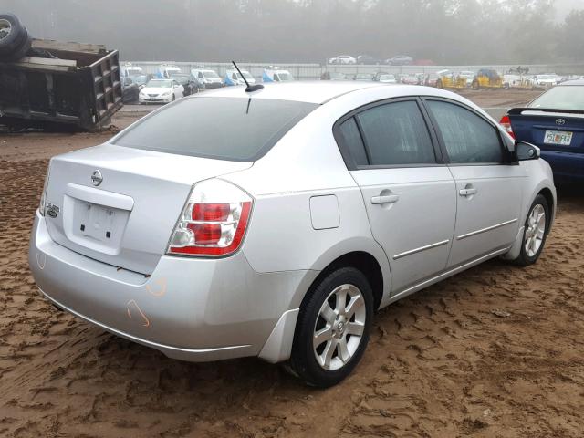 3N1AB61E98L629625 - 2008 NISSAN SENTRA 2.0 SILVER photo 4