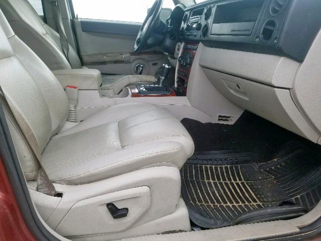 1J8HG58P87C528769 - 2007 JEEP COMMANDER წითელი ფოტო 5