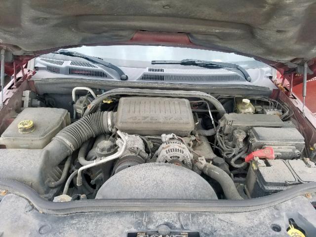 1J8HG58P87C528769 - 2007 JEEP COMMANDER წითელი ფოტო 7