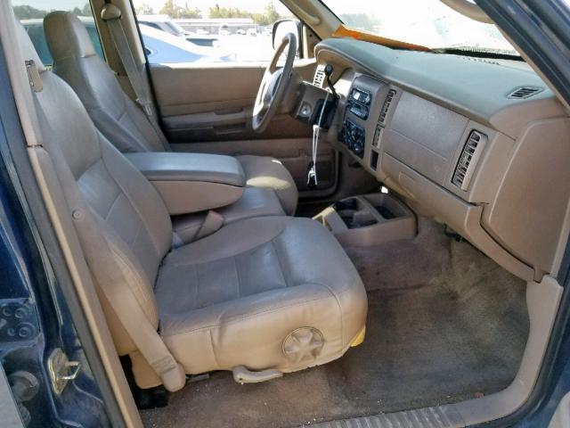 1B4HS28Z11F527150 - 2001 DODGE DURANGO BLUE photo 5